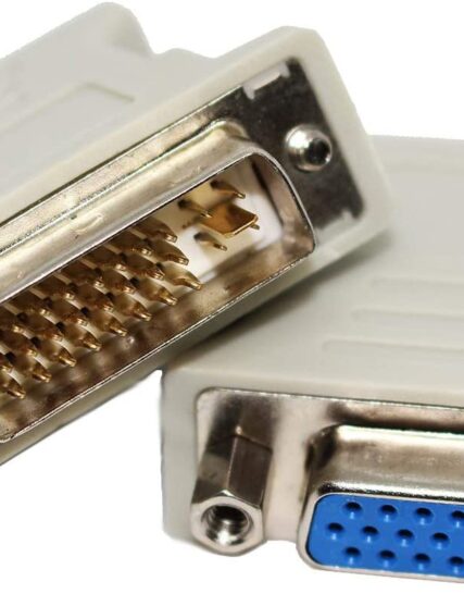 Adaptador DVI-Im  24+5  a VGAh 15 pin 3cm crema