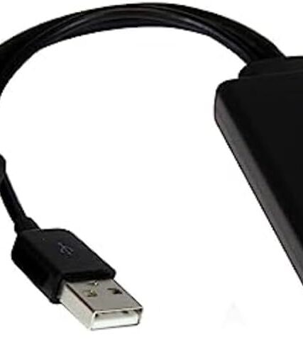 Adaptador HDMIh a VGAh con alimentacion y cable USBAm/USBm mini