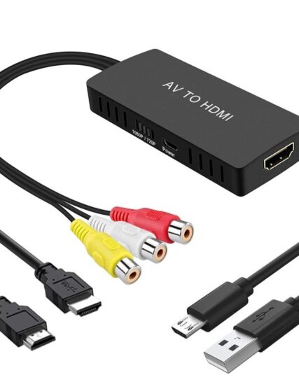 Adaptador Av2 a HDMI con cable USB macho