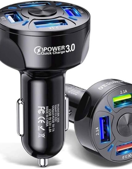 Cargador coches para moviles 4xUSB