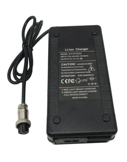 Cargador 67.2V 3A GX16