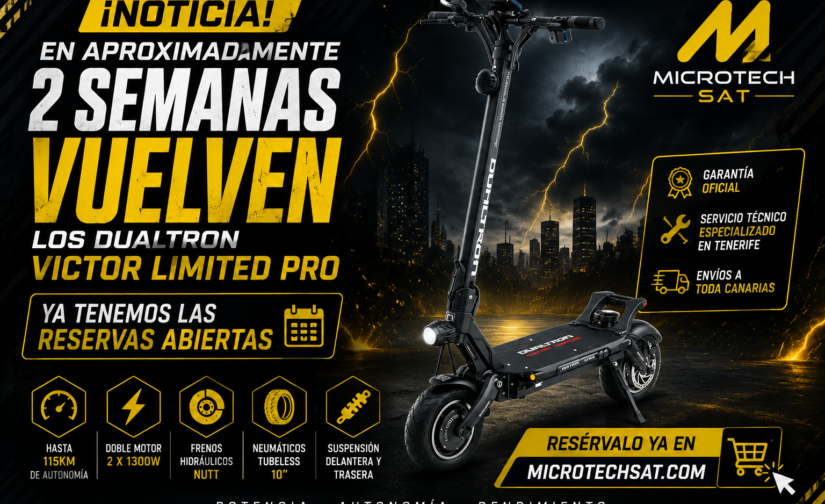 Vuelven los Dualtron Victor Limited Pro: reservas abiertas en Microtech SAT