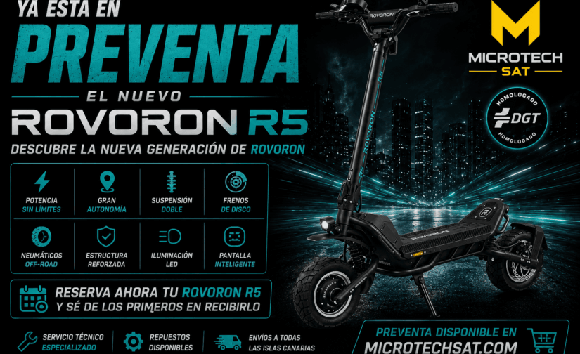 Rovoron R5 y R5 Pro en Tenerife | Preventa abierta en Microtech SAT